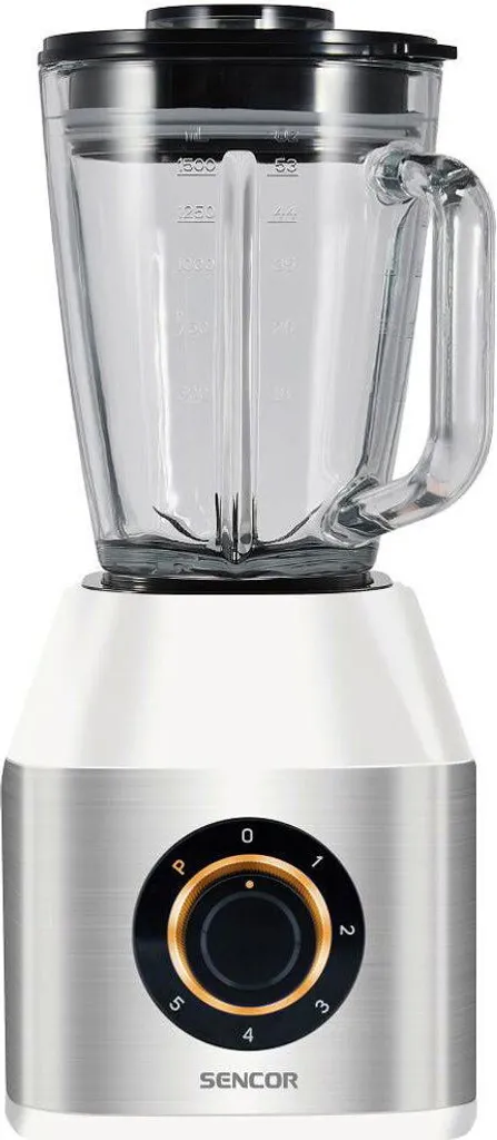 Blender Sencor SBL 4871WH - Mixeur de Table 1,5L en Verre Blanc 600W