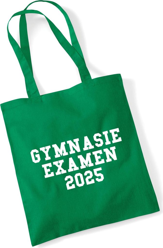 Huuraa Jutebeutel Gymnasieexamen 2025 Abschluss Schweden 10 Liter Kelly Green Baumwolle Tasche Geschenkidee