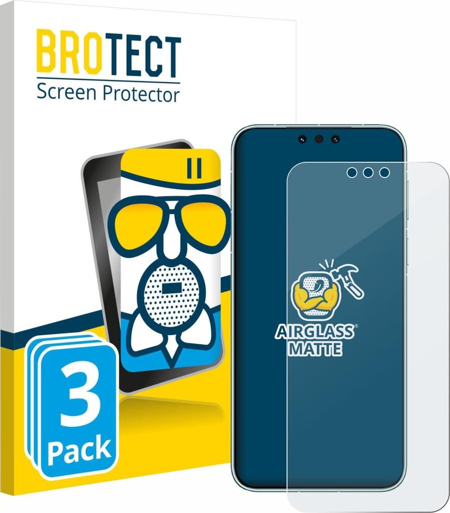 3x BROTECT Entspiegelungs Schutzglas für Huawei Mate 80 RS Ultimate Schutzfolie Panzer Folie Glas Display Schutz matt