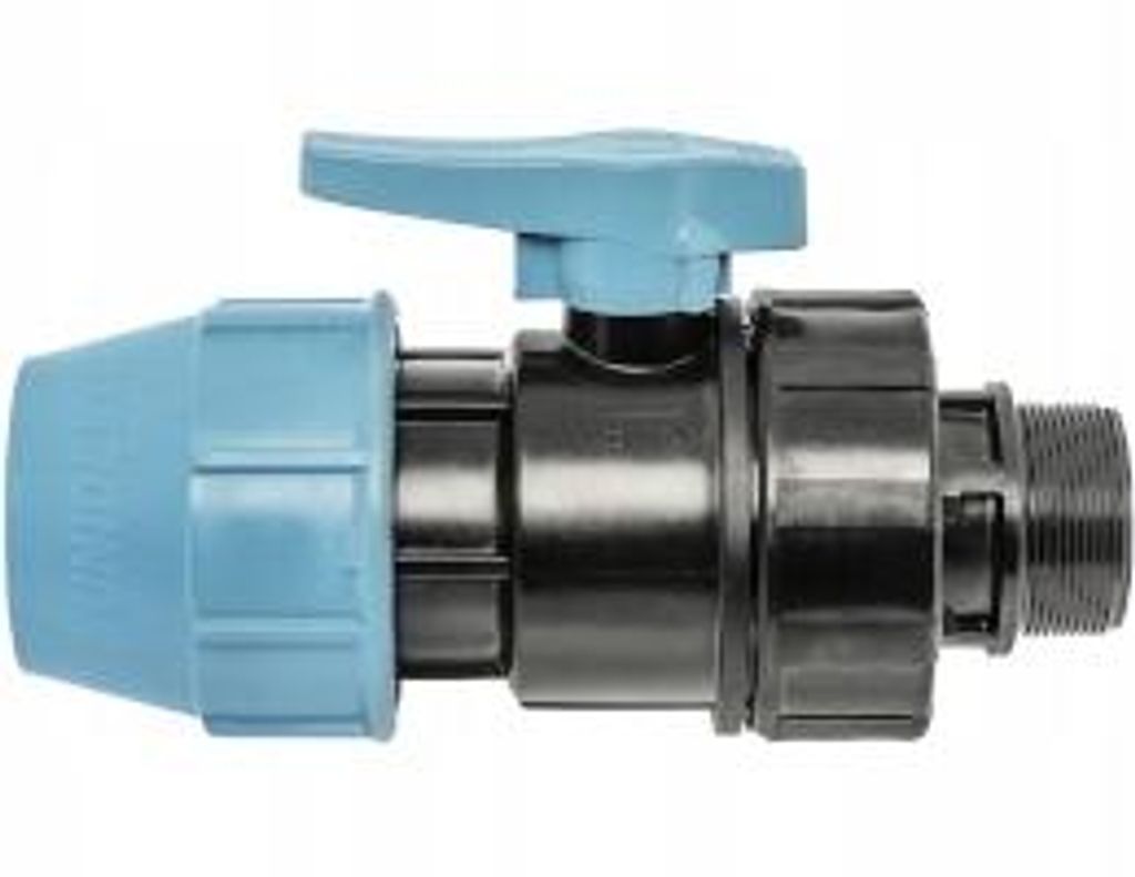 Unidelta | Valvola A Sfera PE 25×3/4" - Nera - Alta Qualita Immagine del prodotto 