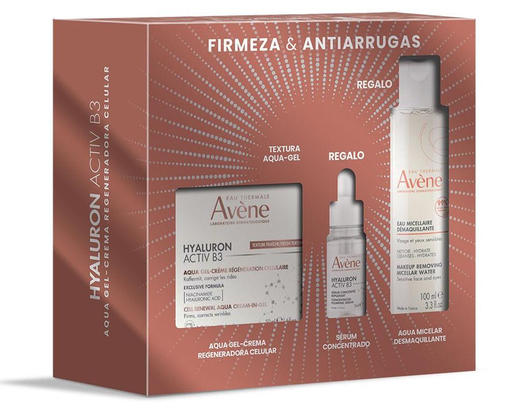 HYALURON ACTIV B3 AQUA GEL - CREME+ MIZELLENWASSER+ SERUM-SET 3-tlg