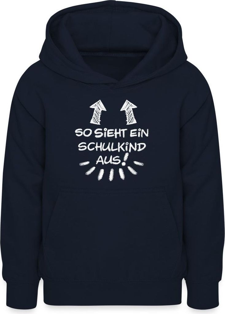 Spreadshirt Einschulung So Sieht Ein Schulkind Aus Teenager Hoodie, L (9/11 Jahre), Navy