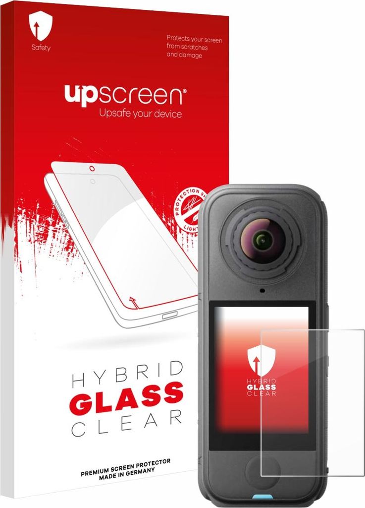 upscreen Schutzglas für Insta360 X4 Air Schutzfolie Panzer Folie Glas Display Schutz klar