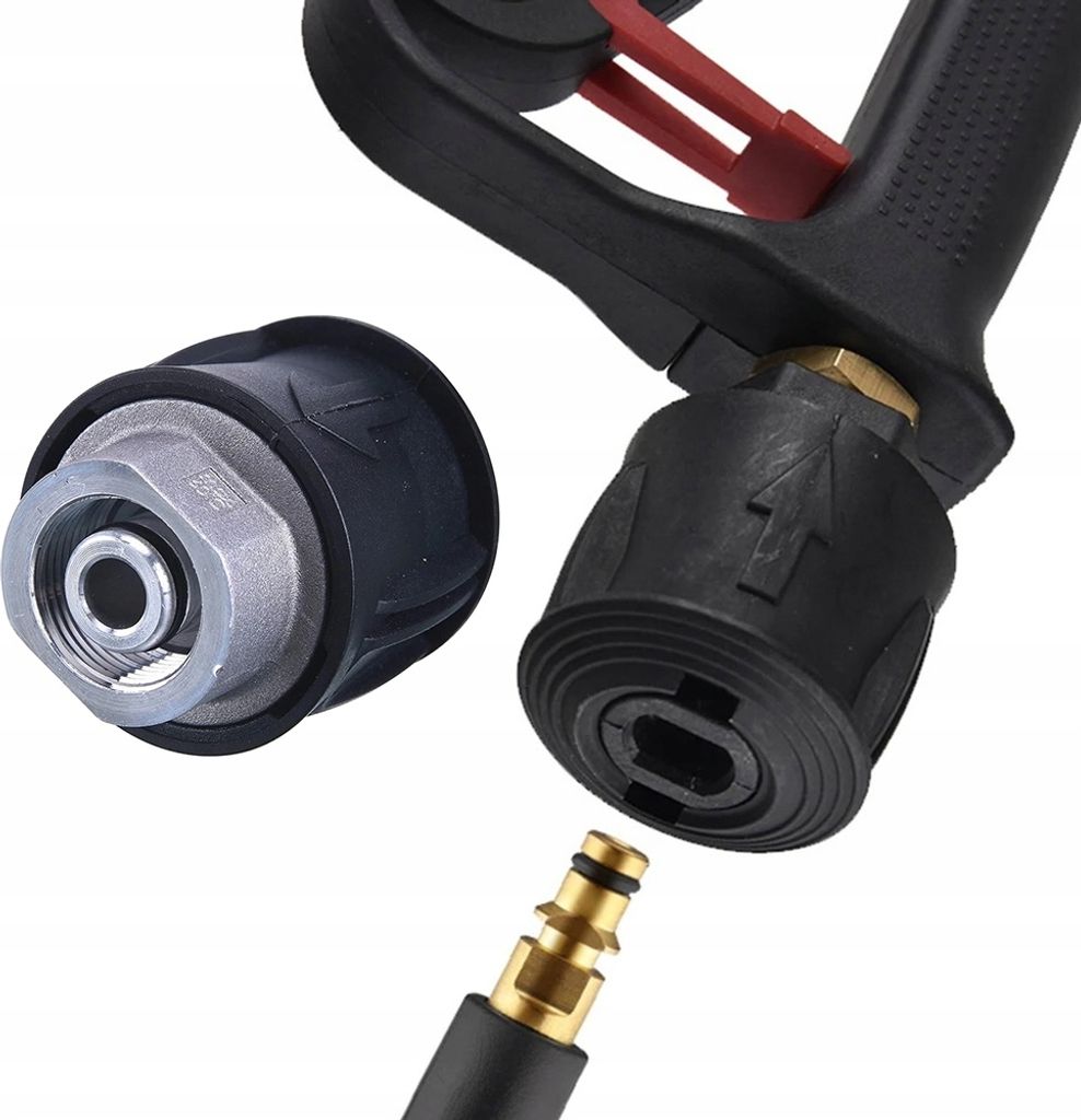 Rosfix Adapter QC Click Metall – Ersatzteil für Hochdruckreiniger Nilfisk, Stihl, Husqvarna | M22x1,5 Innengewinde, 14 mm Stift | 160 bar, 60 °...