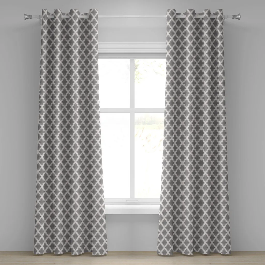 Tenda Grigia e Bianca ABAKUHAUS 280x175 cm | Design Arabesque Moderno