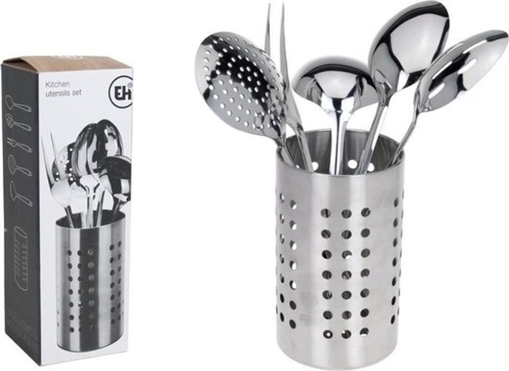 Set di utensili da cucina Excellent Houseware, acciaio Immagine del prodotto 