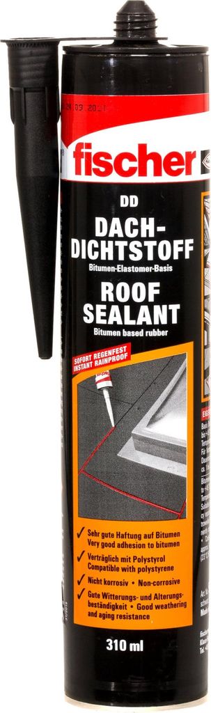 fischer sigillante per tetti DD 310 ml nero Immagine del prodotto 