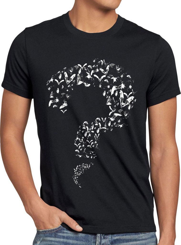 BaumwolleCloud Question Herren T-Shirt fledermaus sheldon