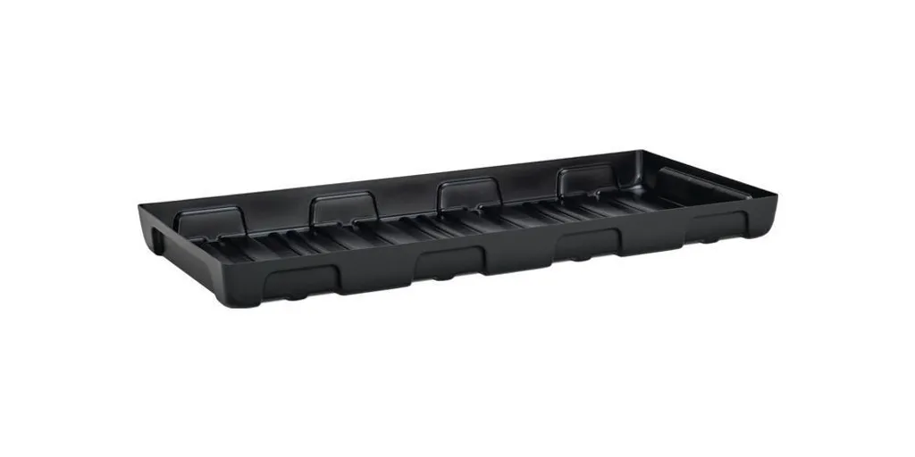Plateau de rétention en polyéthylène CEMO Regalvanne 44 litres noir