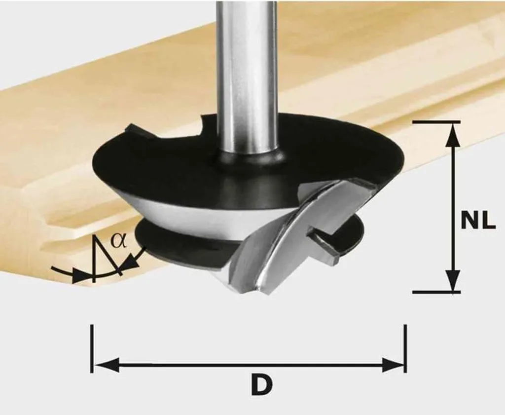 Fraise à abouter Festool 492709 pour cadres et meubles en bois massif