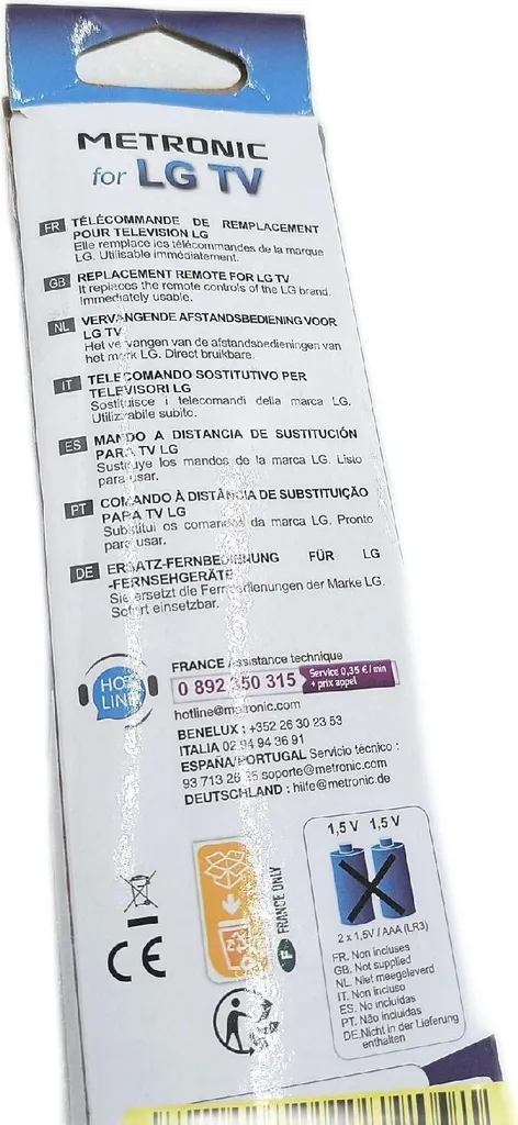 Télécommande Universelle Infrarouge pour TV et Décodeur Metronic 495341 - 3