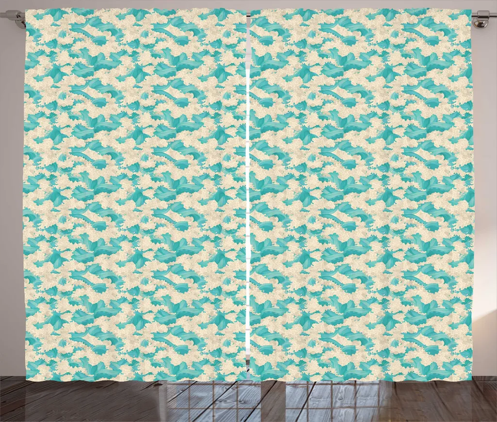 Rideaux universels salon style rustique avec boucles et crochets 280cm