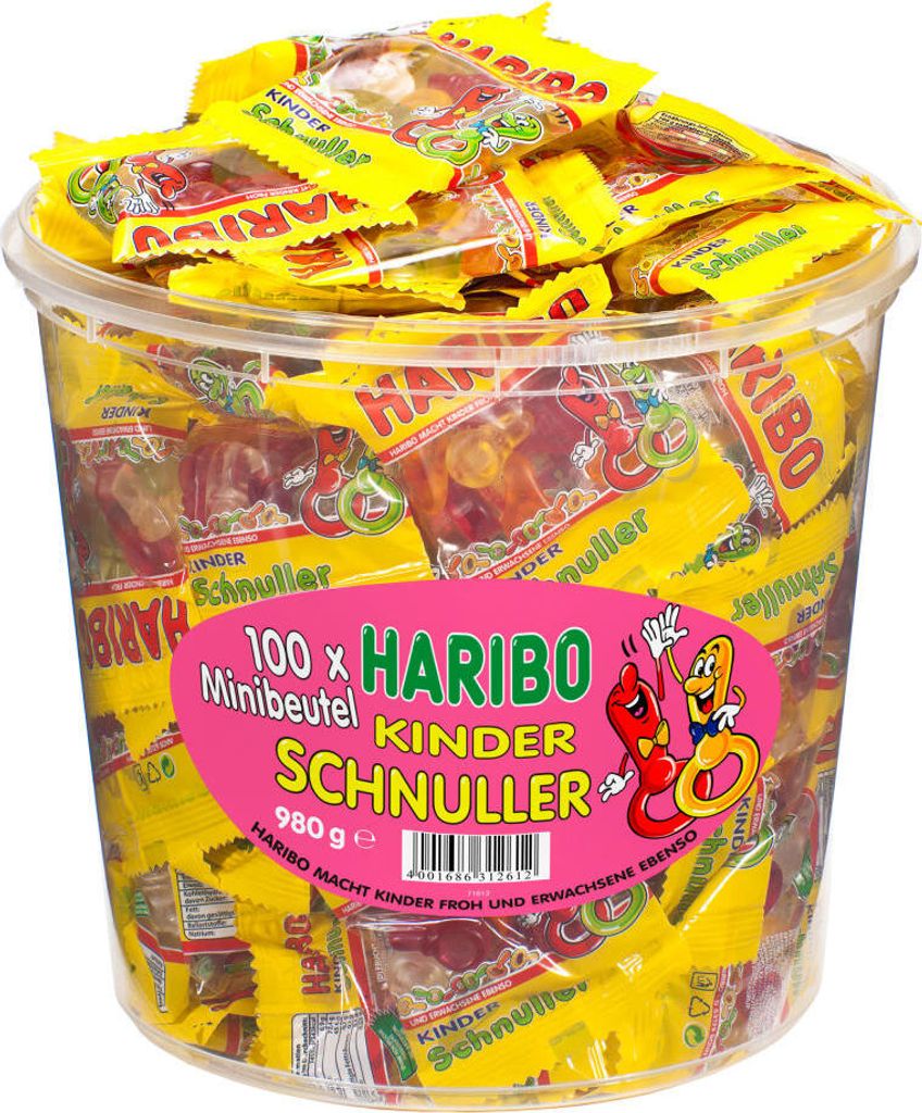Haribo Detský cumlík Minis Ovocné želé v mini vrecku 1000g Obrázok produktu 