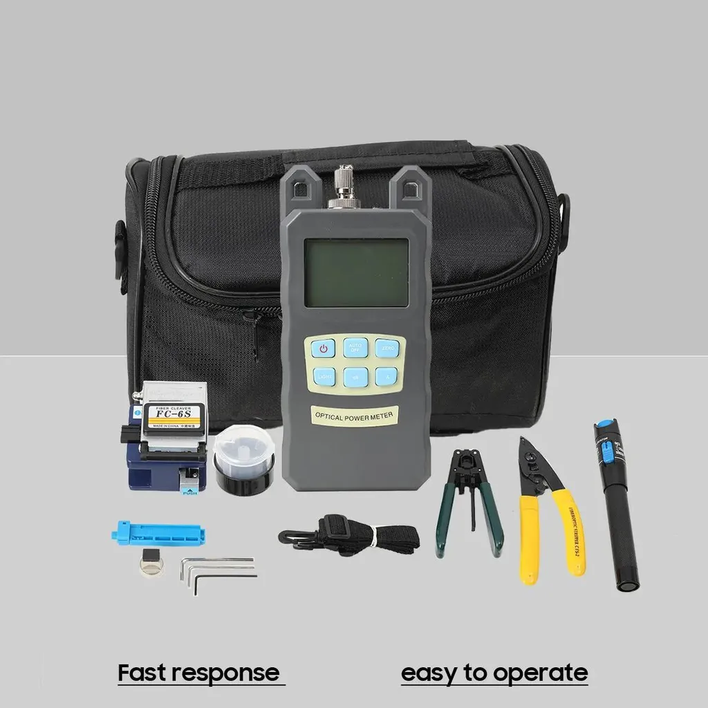 Kit testeur fibre optique FTTH pour techniciens : VFL et mesureur de puissance