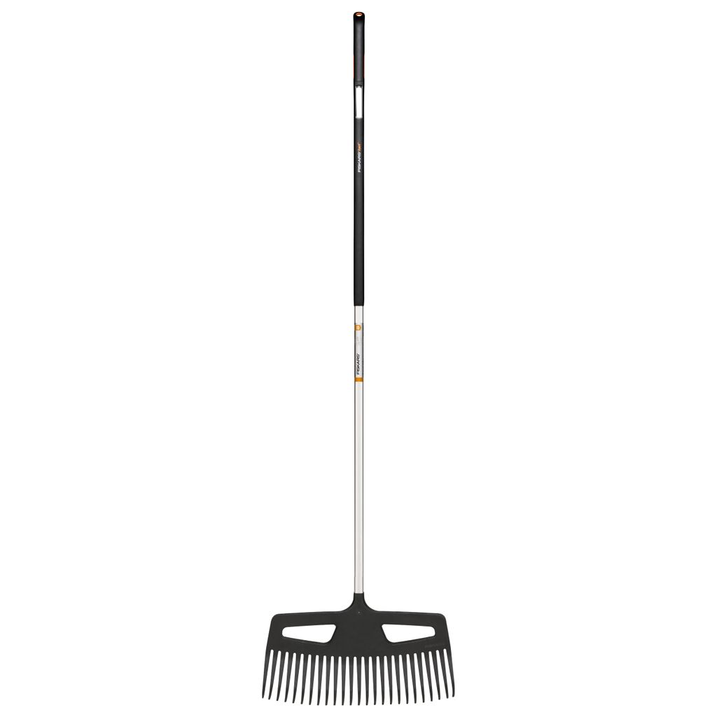 Fiskars 1027037, Laubrechen, Schwarz, Silber, Aluminium, Produktbild 