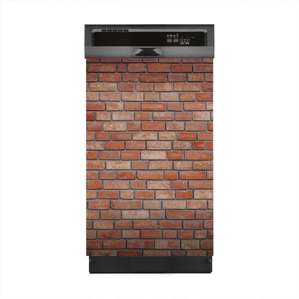 Aufkleber sticker 45x70 cm Dekorative folie Spülmaschine - Rot Wand Ziegel Backstein