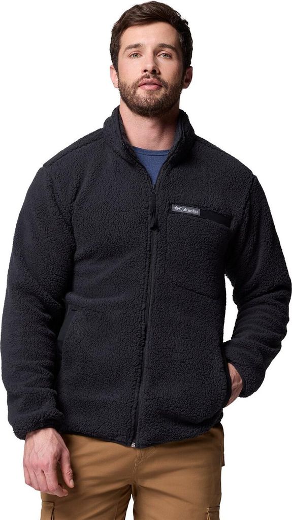 Columbia Rugged Ridge High Pile Fleece Mit Durchgehendem Reißverschluss Schwarz L Herren Schwarz L