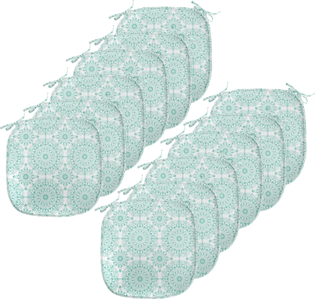 Cuscini Decorativi Sedie Cucina 40x40 Acquamarina - Pack da 12 - 1