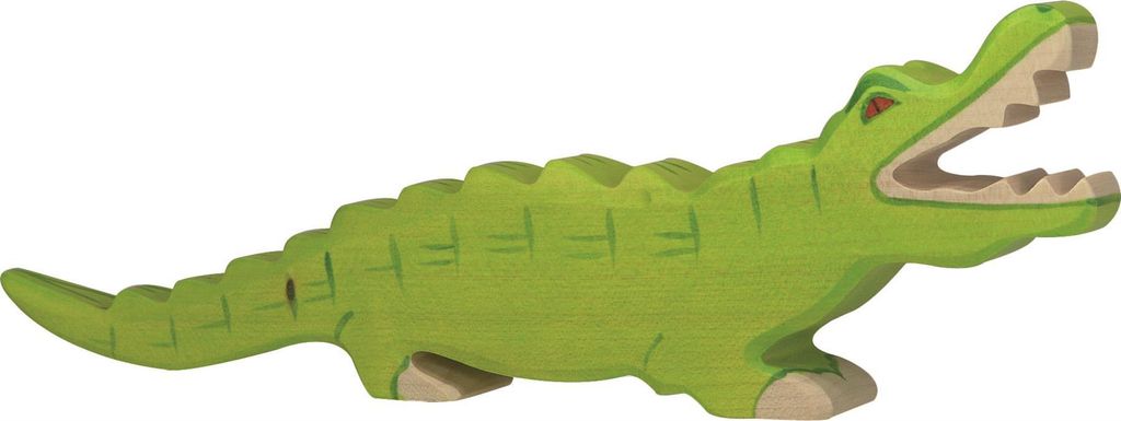 Holztiger 80174 Coccodrillo, verde Immagine del prodotto 