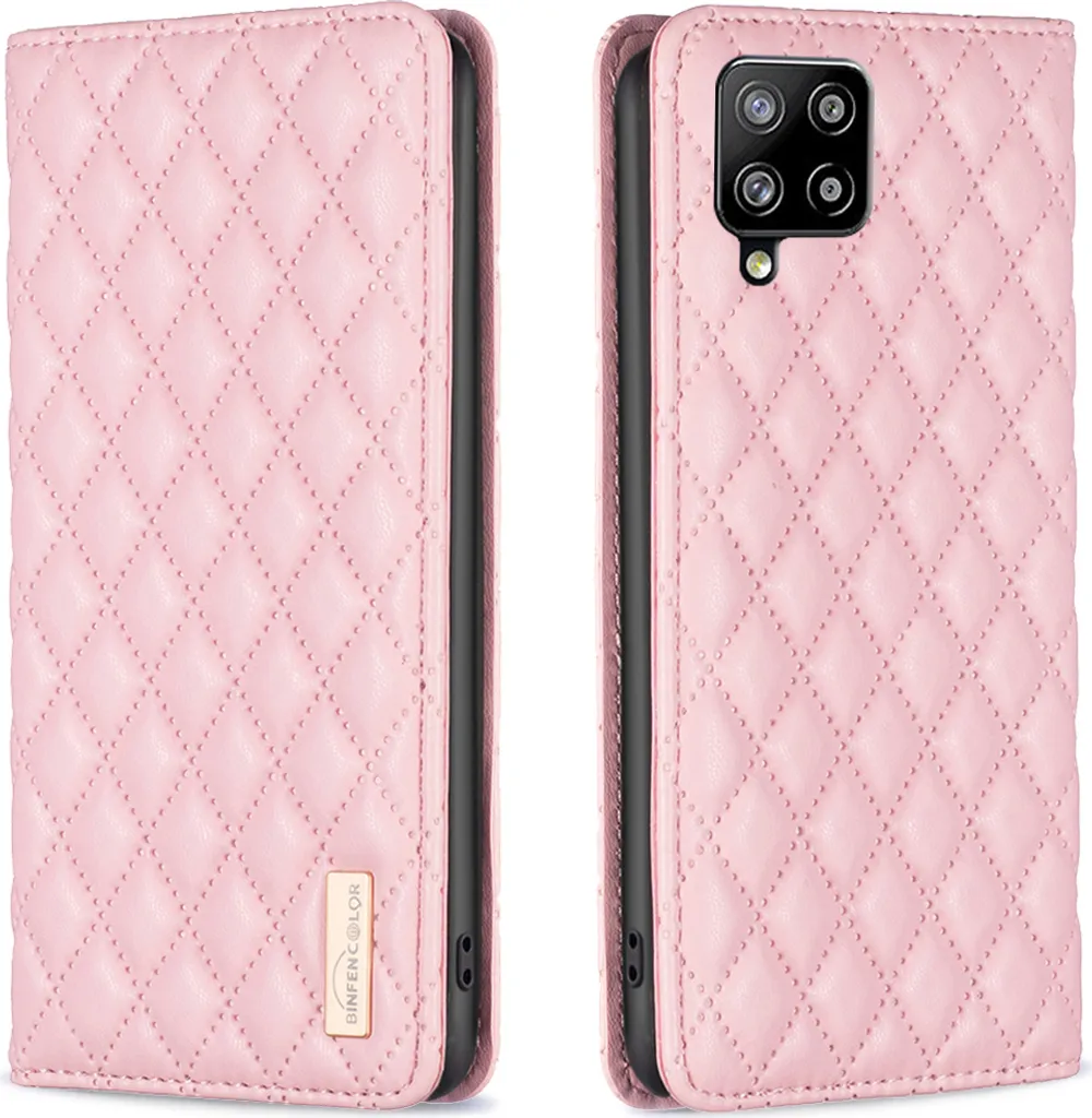 Custodia Galaxy A42 5G, elegante custodia in pelle flip portacarte con supporto per Samsung Galaxy A42 5G rosa