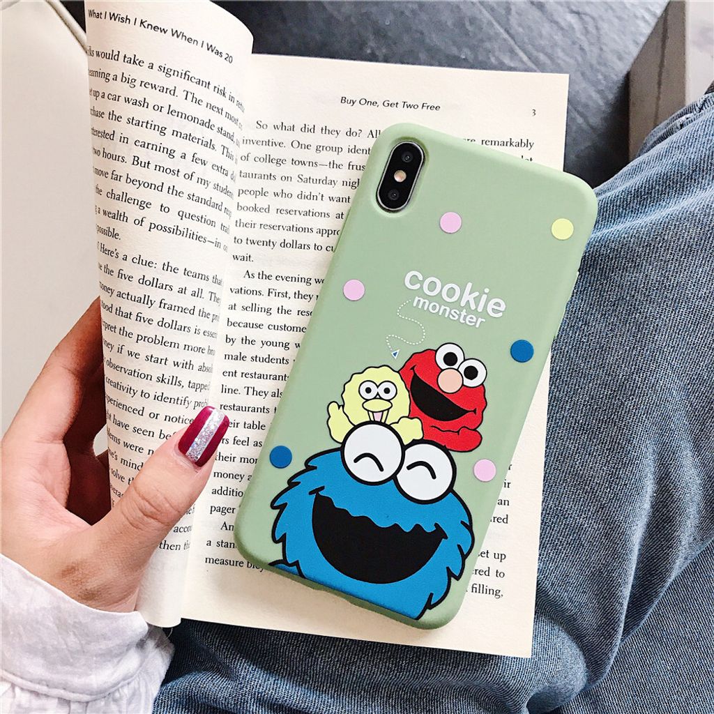Für VIVO S1/V15/V11I/Y66/Y67/Y91/Y95/Y93/Y97/Y83/Y85/Z3/Z3I/Z5X/Z1 Pro TPU Handy Case Shell Cookies Zurück Deckel grün