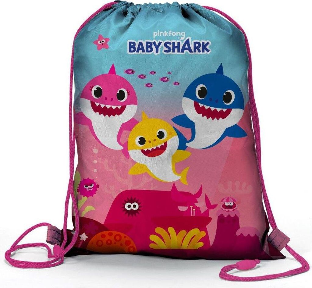 Baby Shark Schuhbeutel, leichter Rucksack