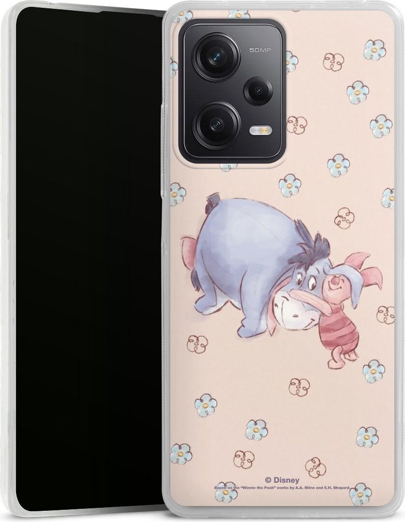 DeinDesign Slim Hülle für Xiaomi Redmi Note 12 Pro 5G Silikon Case Ultra Dünn Handyhülle Disney Esel Winnie Puuh Ferkel