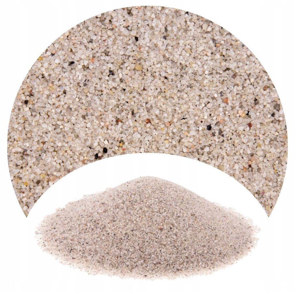 Aquarium Sand, Bodengrund, grauer Quarzsand 24 kg, 0,5-1 mm, neutraler Natur-Kies für Süßwasser-Aquarium, Garnelen und Zierfische