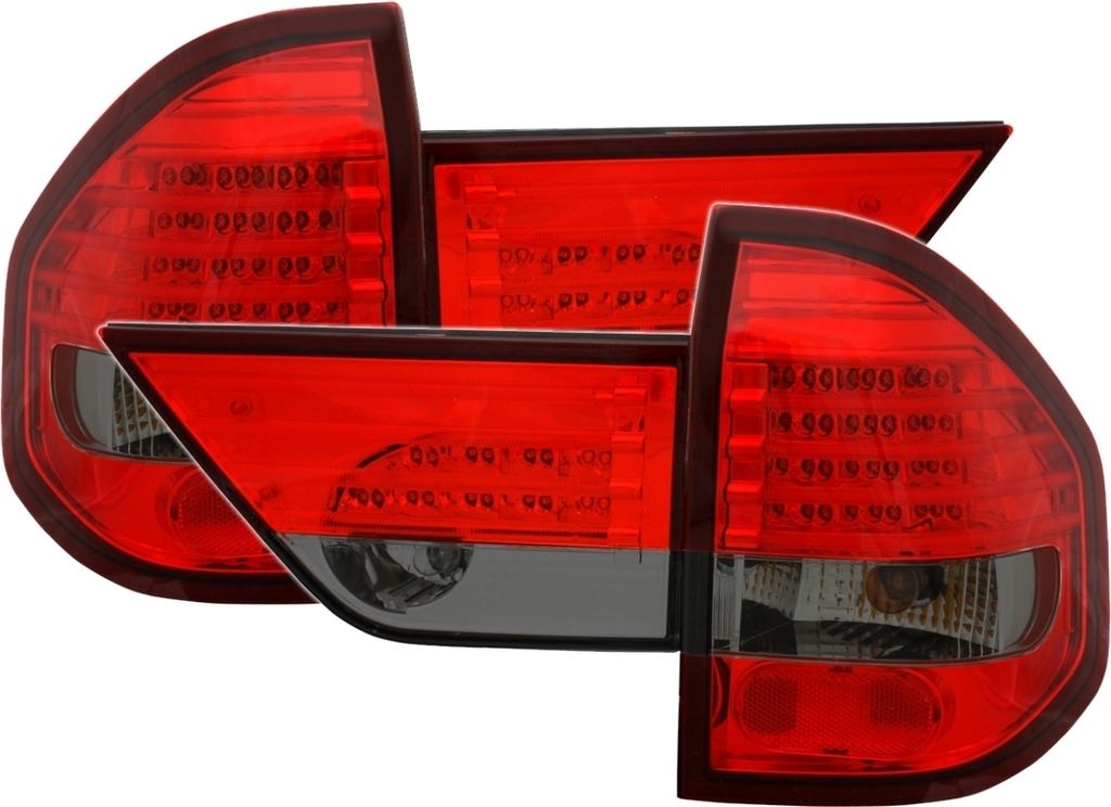 Eagle Eyes LED Rückleuchten Set in Rot Smoke für BMW X3 E83, Bj. 1/2004-9/2006