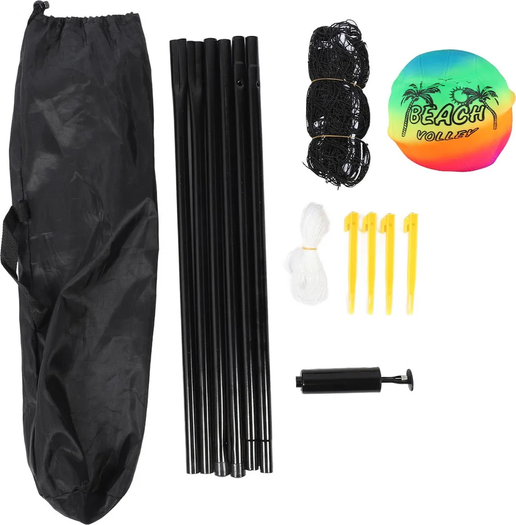 Kit volley-ball de plage portable idéal pour les vacances et les sorties