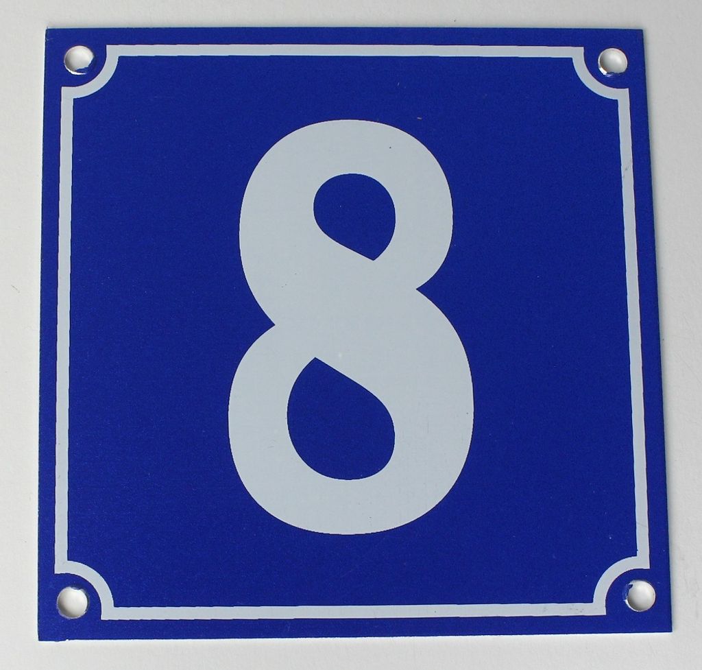 Hausnummernschild Aluminium Aluschild 1 mm Stärke Alu Produktbild 