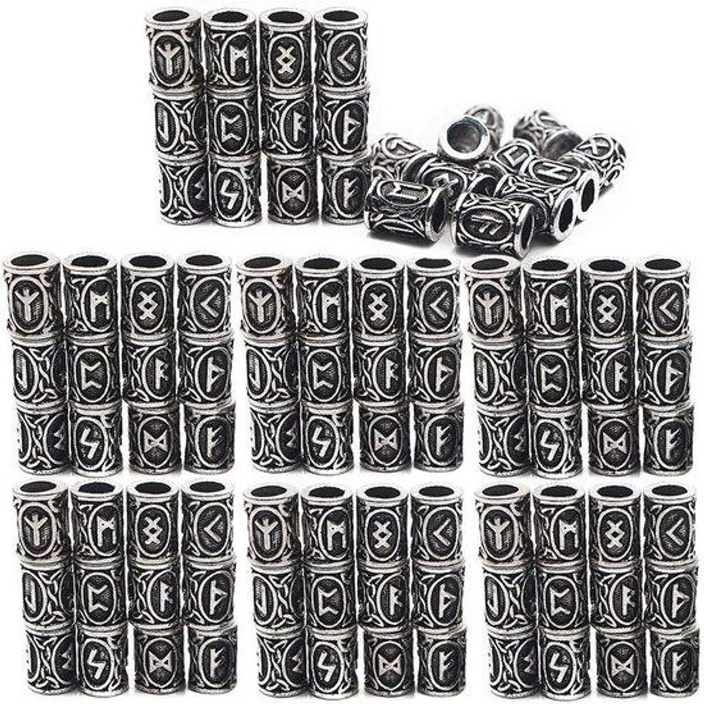 Fixez vos tresses avec l'anneau Viking griffes en argent pour barbe DIY
