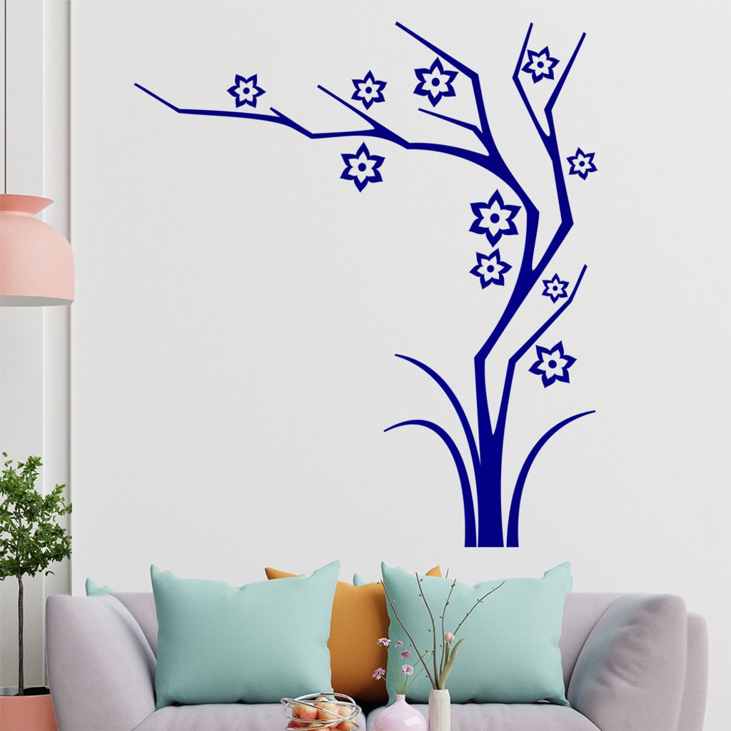 Sterne - Baum - Geäst Wandtattoo in 6 Größen - Wandaufkleber Wall Sticker - Dekoration, Küche, Wohnzimmer, Schlafzimmer, Badezimmer