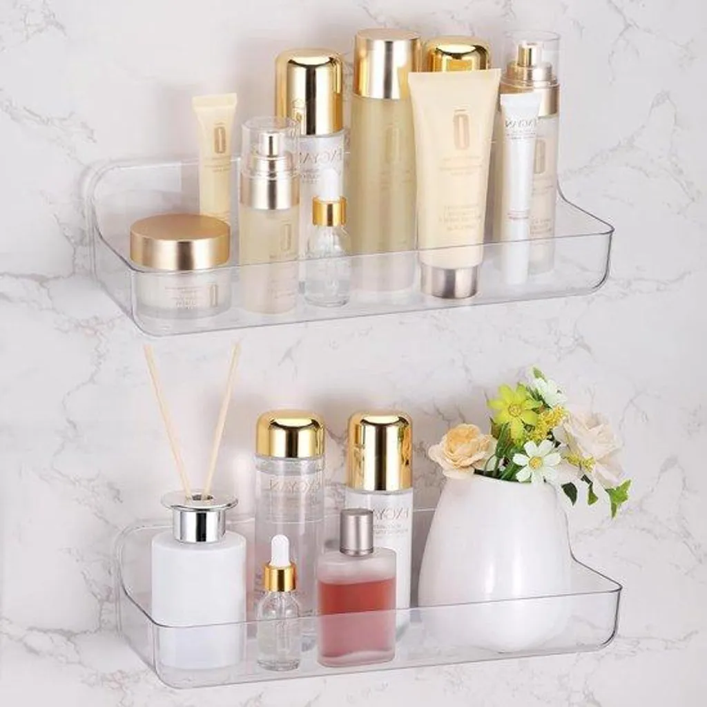 Panier de douche robuste charge 25 kg étagère adhésive grand format