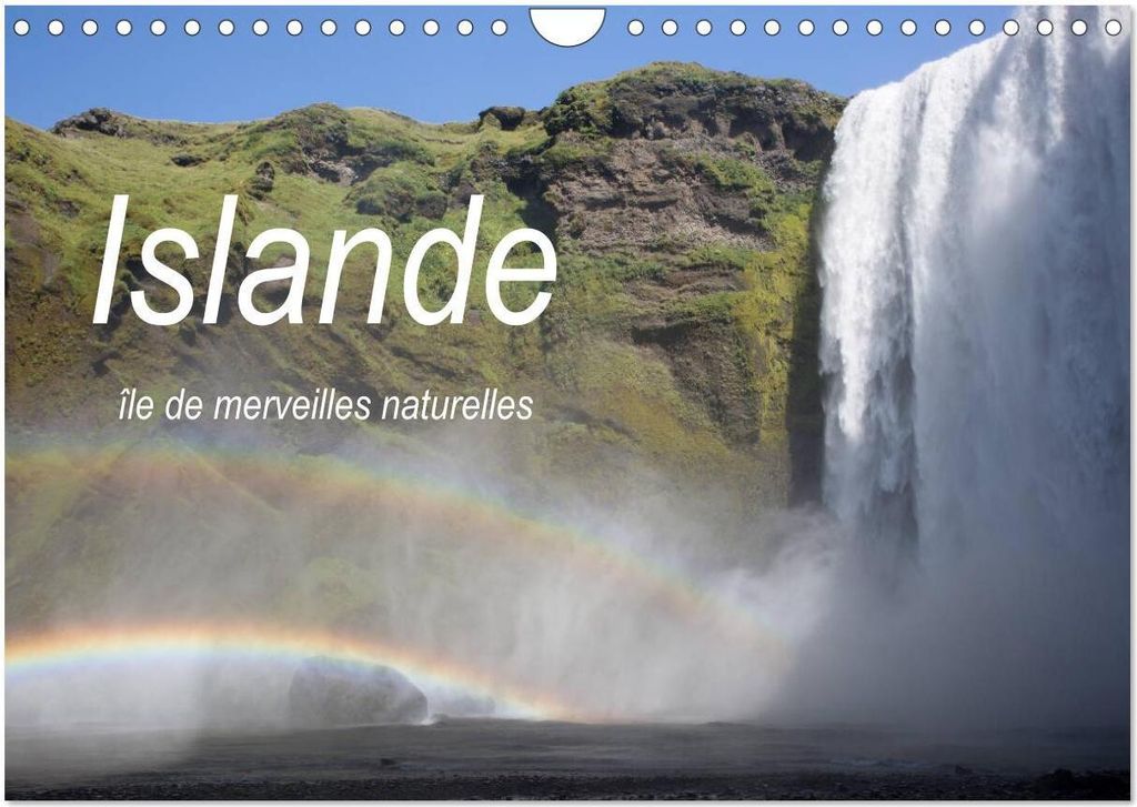 Islande île de merveilles naturelles (Calendrier mural 2026 DIN A4 vertical), CALVENDO calendrier mensuel