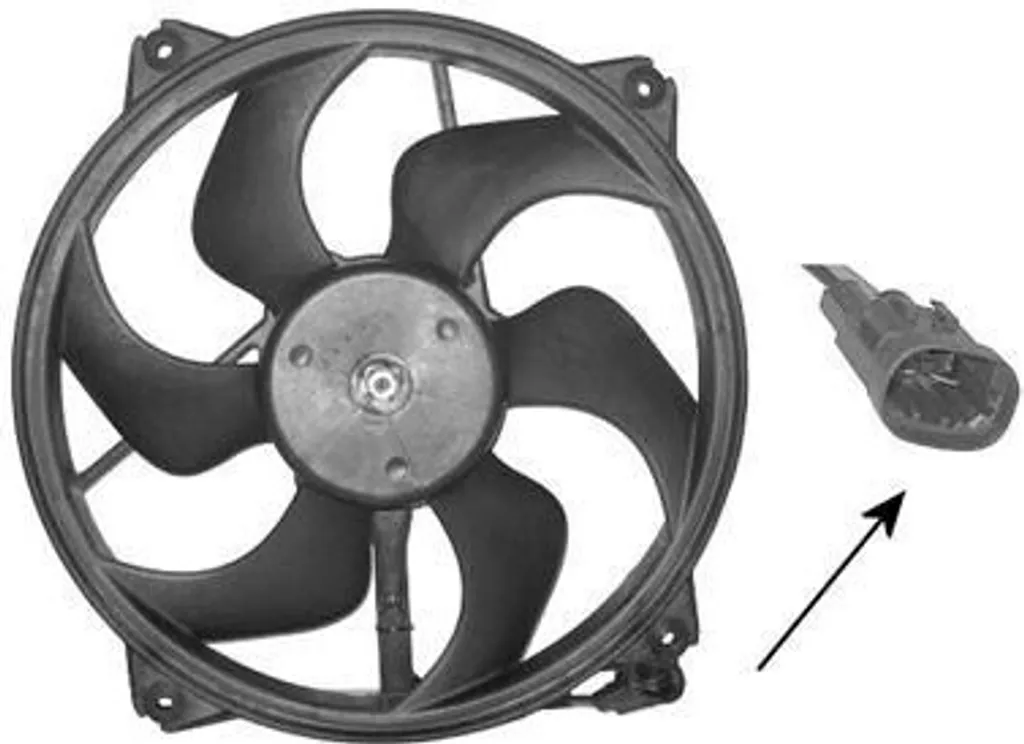 Ventilateur de refroidissement moteur 1740-3027 pour radiateur auto