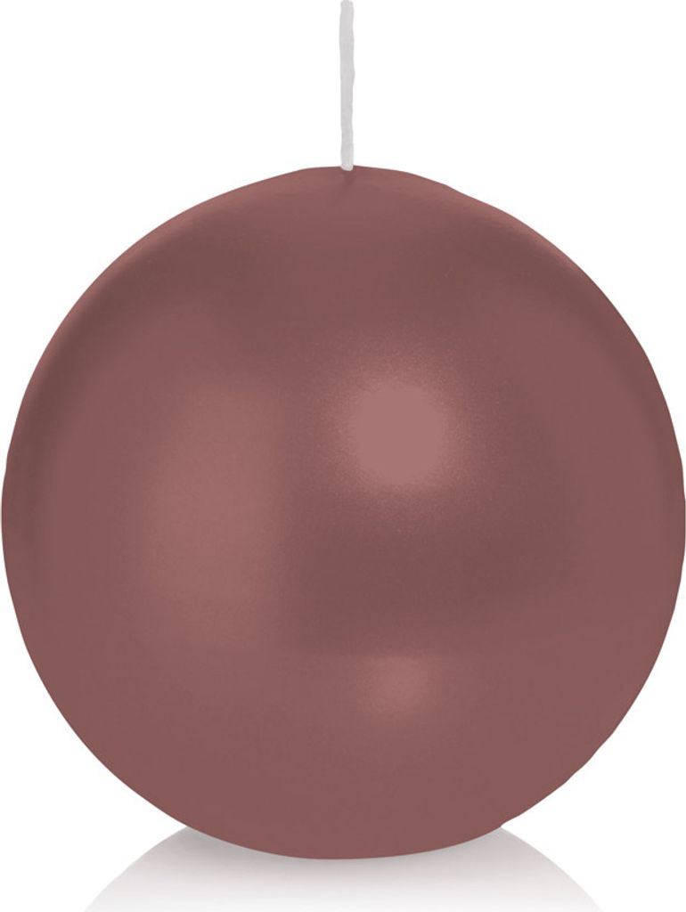 Wiedemann Kerzen Kugelkerzen Taupe Ø 60 mm, 16 Stück, rußarm, tropffrei, hochwertiger Docht