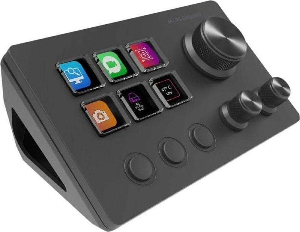 Mars Gaming Steuerdeck Gaming Zubehör MSD TWO Control Deck mit sechs anpassbaren LCD Tasten