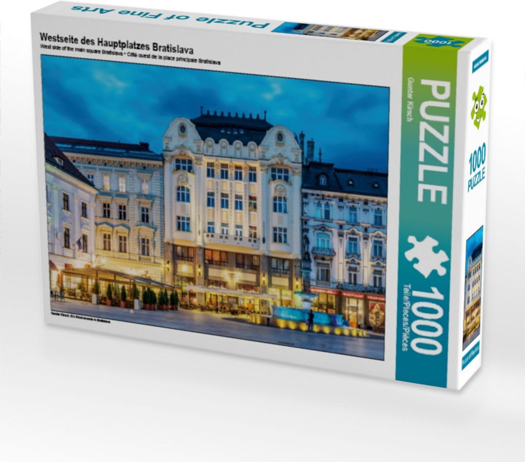 CALVENDO Puzzle Westseite des Hauptplatzes Bratislava | 1000 Teile Lege-Größe 64x48cm Foto-Puzzle für glückliche Stunden