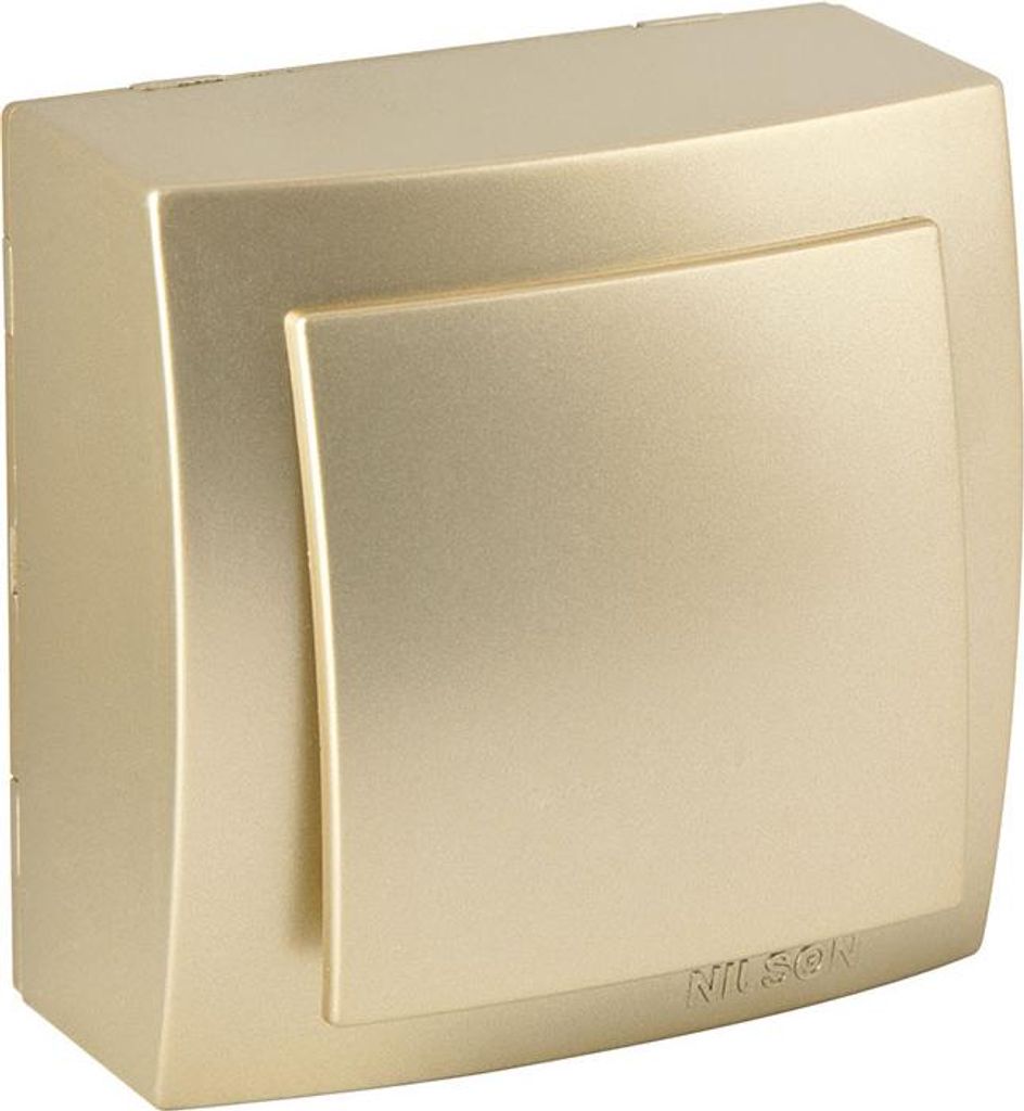 Schalter Gold Metall Optik – Aufputz IP20 für Innen – THEMIS