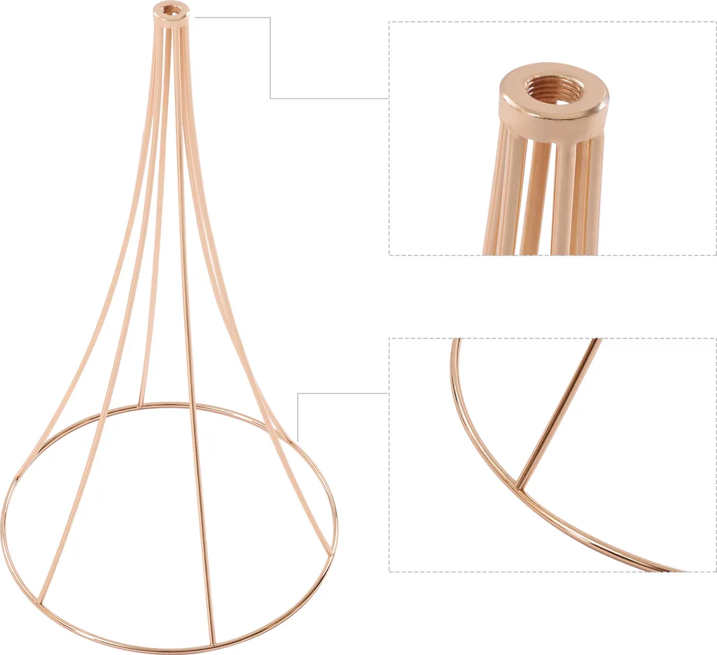 Lot de 10 Vases de Table Dorés pour Mariage et Réception - Design 50cm - 7