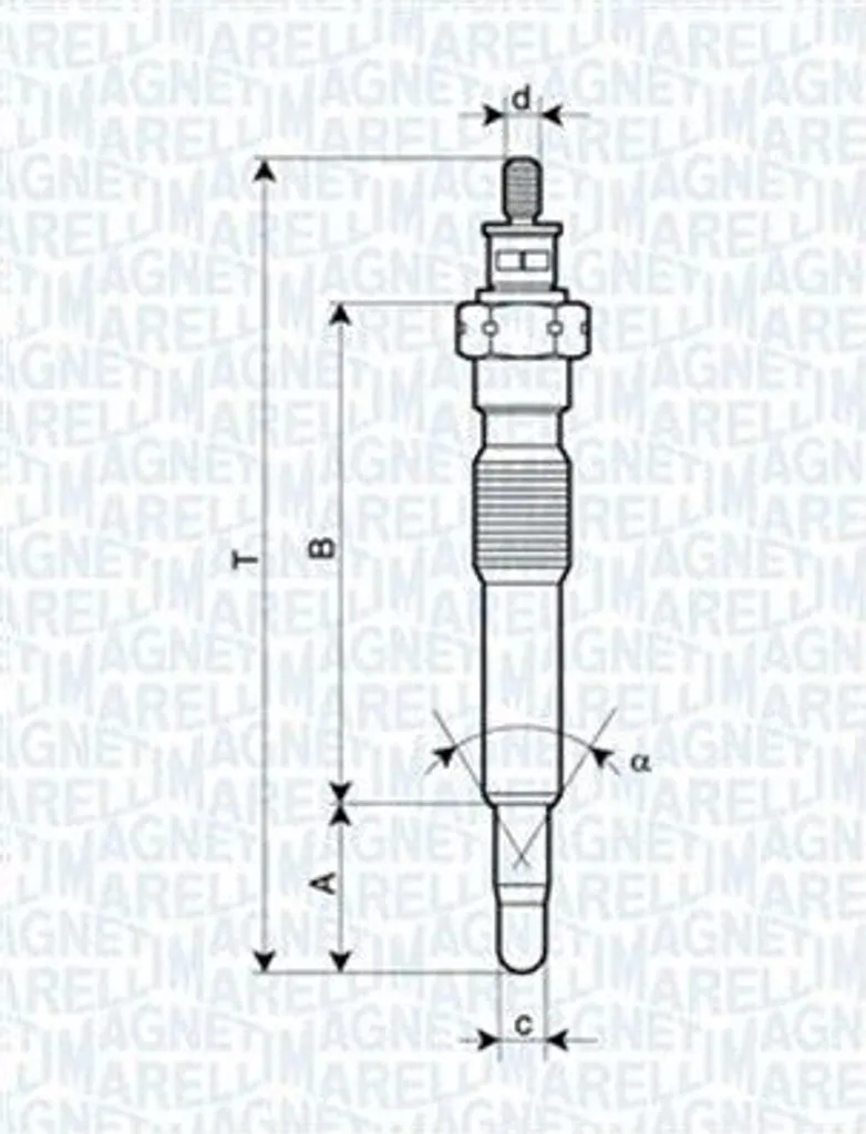 Candeletta MAGNETI MARELLI 062900092304 per Mazda 323 e Opel Vectra B