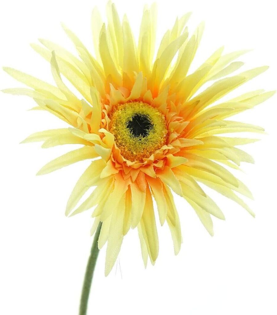 GASPER Gerbera Gelb & Orange 66 cm - Kunstblumen