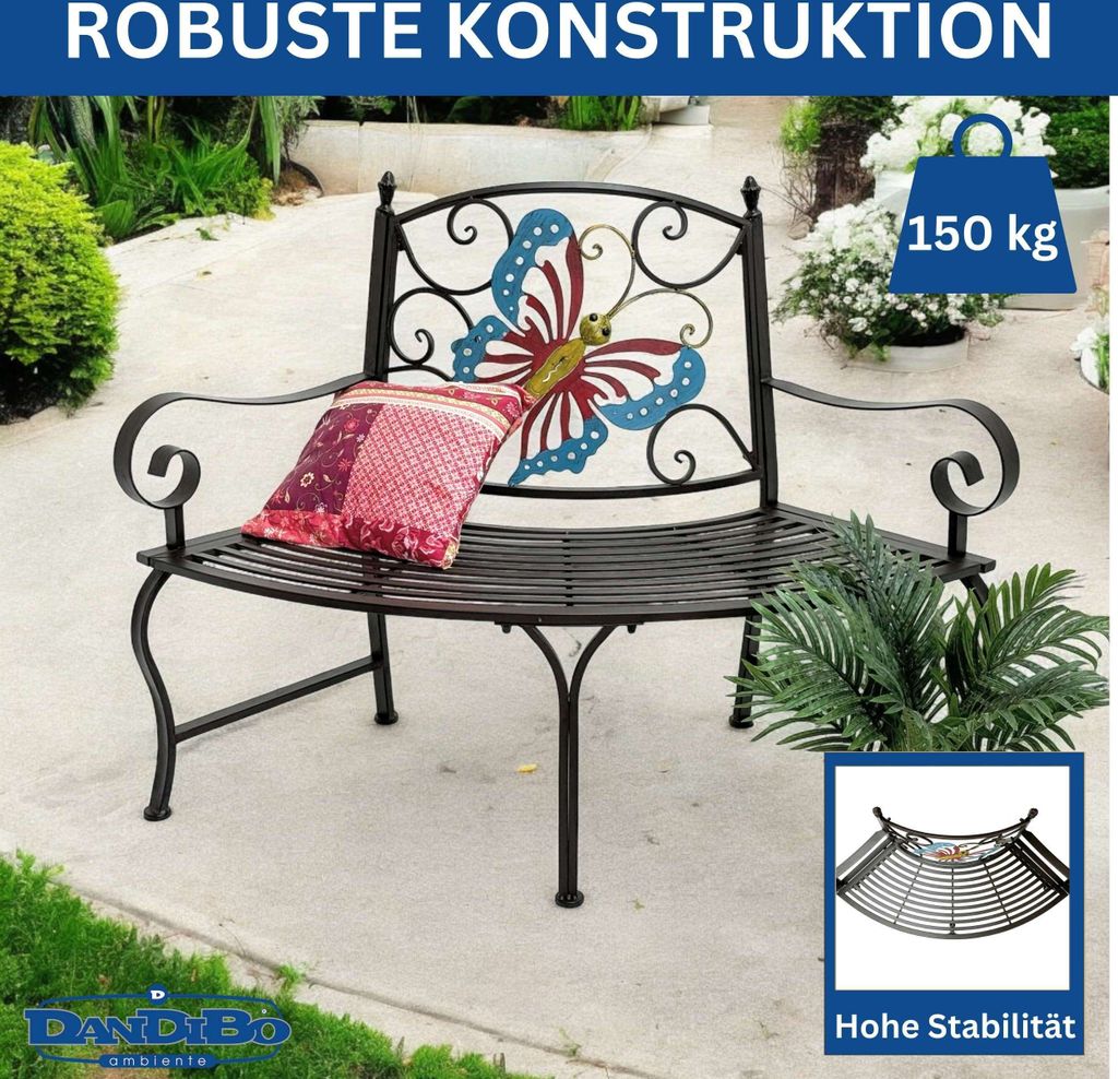 DanDiBo Baumbank Halbrund Wetterfest Metall Kaufland.de