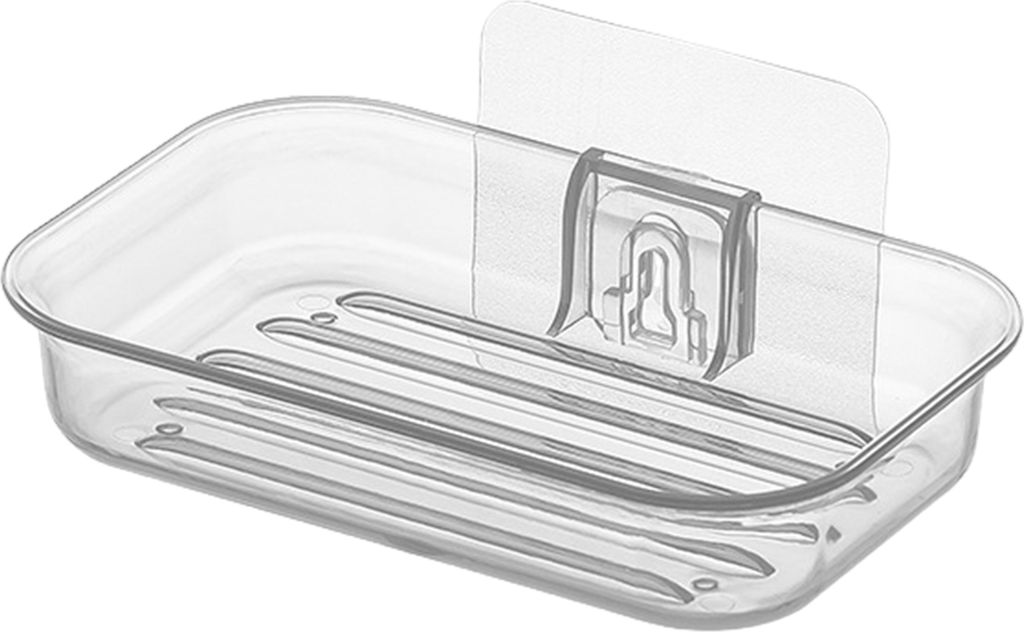 Seifenschale zur Wandmontage, kein Bohren, modern, transparent, PET, Schnellablauf, Arbeitsplatte, Küche, Badezimmer, Shampoo-Bar, Dusche, Seifenh...