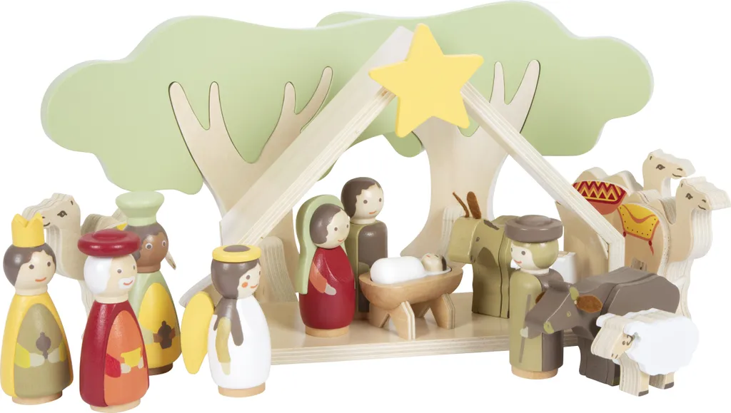 Crèche de Noël pour décorer le salon et jouer en famille en décembre