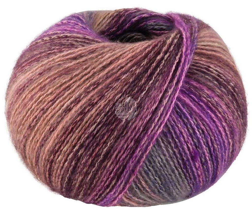 Lana Grossa - Gianna 0003 violett burgund grau flieder Produktbild 