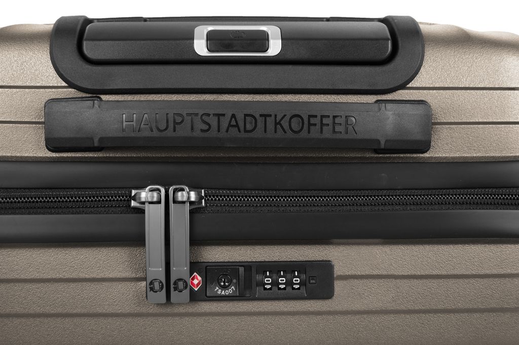 HAUPTSTADTKOFFER Kotti - Großer Reisekoffer leichter Rollkoffer XL Trolley mit Erweiterung, 4 Doppel-Rollen, robuste Hartschale PP, 23 kg Aufgabeg...