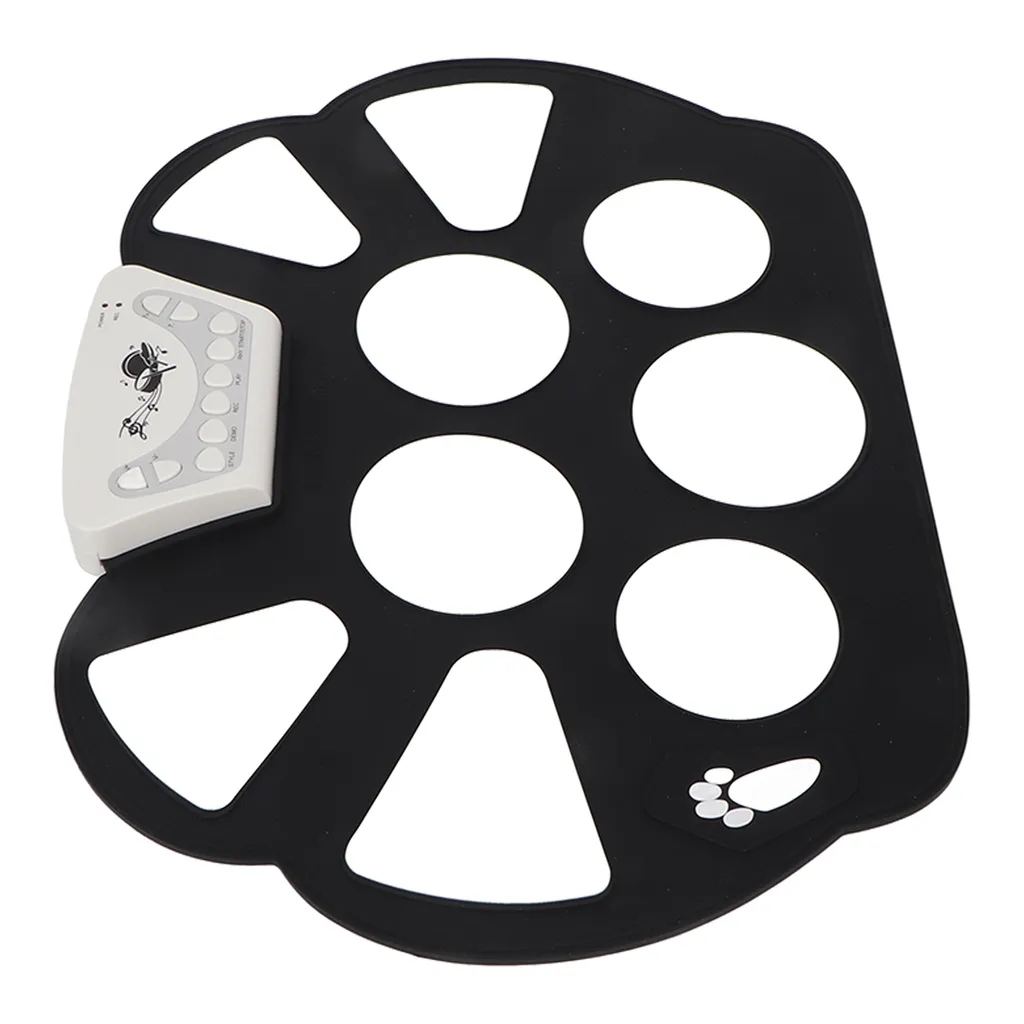 Batterie électronique nomade avec 9 pads sensibles et double pédale