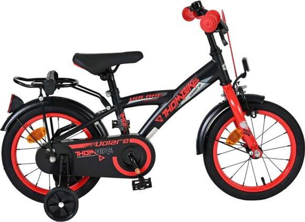 Volare Thombike Kinderfahrrad - Jungen - 14 Zoll - Schwarz Produktbild 